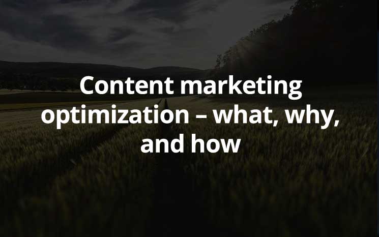 Content Marketing Optimization What Why And How Ceralytics