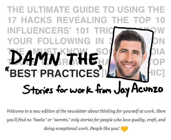 Content Marketing Newsletter - Unthinkable